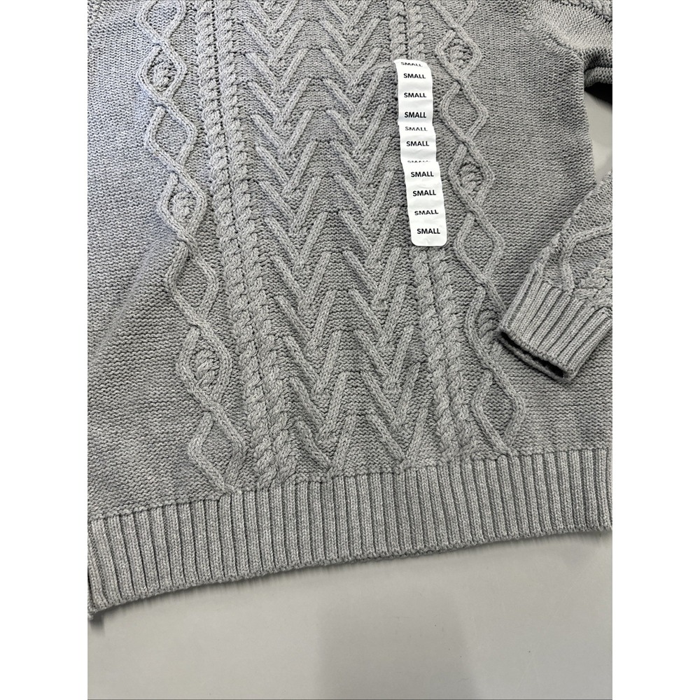 NWT WP Weatherproof Men's Cable Knit Sweater, Size‎ S - Picture 5 of 7